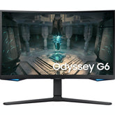 Samsung PC monitor Odyssey G6 27 inch 240 Hz, 1 ms, VA-paneel, resolutie 2560 x 1440, 2500: 1, 350 cd/m², AMD FreeSyncPremium Pro, CoreSync, Gaming Hub, verstelbare standaard, HDMI, DisplayPort