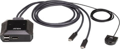 Aten US3312 2-Poorts 4K DisplayPort USB-C KVM Switch