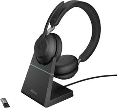Jabra Evolve2 65 Draadloze Headset met Oplaadstation - Stereo USB-A - Zwart