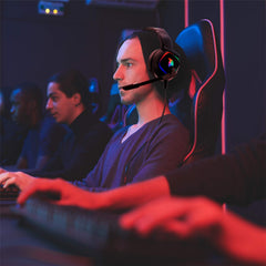 EMPIRE GAMING - Dark Rainbow G-HD10 Headset Gamer - Multiplatform -Met High Definition Stereo–Flexibele en Omnidirectionele Microfoon -Compatibel met PS4, Xbox One, Smartphones, Tablets, PC en MAC