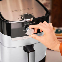 Tefal EY501A Easy Fry & Grill 2-in-1 heteluchtfriteuse nube, gezond koken, snel, digitaal receptenboek, capaciteit van 4,5 l, gemakkelijk schoon te maken, instelbare temperatuur, timer