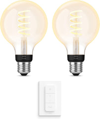 Philips Hue - E27 - 2x Globelampen (G93) - Warm/Koelwit