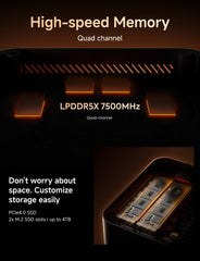 MINISFORUM AI370 Mini PC, AMD Ryzen AI 9 HX 370 processor, LPDDR5X-7500MHz 32GB, 1TB SSD, AMD Radeon 890M, RJ45 5Gbps x 2/Wi-FI 6e/Bluetooth 5.3, HDMI 2.1/DP 2.0/USB4, Copilot-AI PC