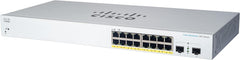 Cisco Business CBS220-16T-2G Smart Switch | 16 GE-poorten | 2x1G SFP | 3 jaar beperkte hardwaregarantie (CBS220-16T-2G-EU)