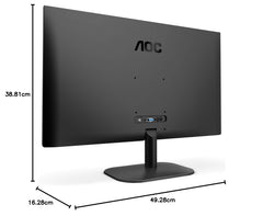 AOC 27B2H - 27 inch FHD-monitor (1920x1080, 75 Hz, VGA, HDMI) zwart