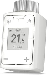 FRITZ!DECT 302 Edition International, slimme thermostaat voor efficiënte verwarming en maximaal comfort voor je smart home, werkt met de meest voorkomende radiatoren