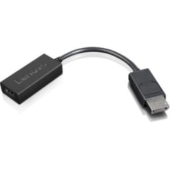 Lenovo DisplayPort naar HDMI 2.0b Adapterkabel - 0,225m - Zwart