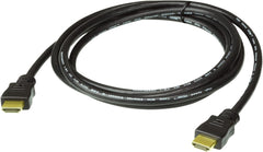 ATEN True 4K HDMI 2.0-kabel met Ethernet 2L-7D02H-1 (2 m) 4096 x 2160 @60Hz; 3840 x 2160 @ 60Hz 4:4:4, HDCP 2.2-compatibel, vergulde connectoren voor betrouwbare transmissies, VK