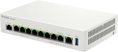 D-Link DBR-600-P PoE Business Router - VPN Dual WAN Router 2.5G met 8× PoE+ poorten (123W), Multi-WAN-balans, firewallbeveiliging, AP-beheer - ideaal voor kantoren en cafés