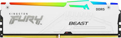 Kingston FURY Beast RGB Wit 32GB 5600MT/s DDR5 CL36 Werkgeheugen