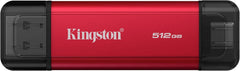 Kingston Dual Draagbare Externe SSD 512GB - USB-C & USB-A (1050MB/s)