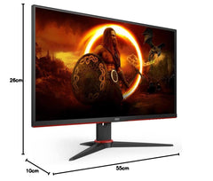 AOC G2 Q27G2E/BK écran plat de PC 68,6 cm (27") 2560 x 1440 pixels Quad HD Noir, Rouge