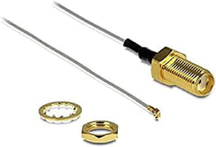 DeLOCK 88814 Antennekabel - SMA Inbouwbus naar MHF IV / HSC MXHP32 - 20 cm