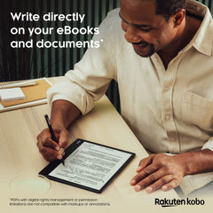 Kobo N605-KU-BK-K-BU Elipsa 2E eReader 10 3 Glare-Free touchscreen met ComfortLight PRO Inclusief Kobo Stylus 2 Verstelbare helderheid Wi-Fi Carta E Ink Technology 32GB opslag