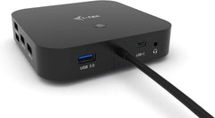 i-tec USB-C dockingstation 2 x 4 K - 2 x DisplayPort 1 x USB-C 3 x USB 3.0 2 x USB 2.0 1 x GLAN 1 x audio/microfoon
