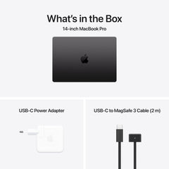 Apple 2024 MacBook Pro-laptop met M4 Max chip, met 14-core CPU en 32-core GPU: 14,2 inch Liquid Retina XDR display, 36 GB centraal geheugen, 1 TB SSD opslag; Spacezwart