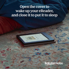 SleepCover tas voor Kobo Clara Colour/BW - zwart | Standby/Wake technologie | kunstleer