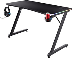 GXTrust Luminus Gaming Bureau met LED Verlichting, 120 x 60 cm, Zwart