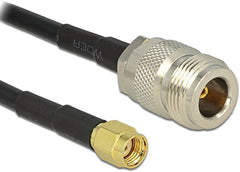DeLOCK 88686 Coaxkabel - RF Aansluiting - 3 meter - Zwart