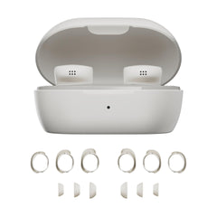 Bose QuietComfort draadloze noise cancelling oordopjes, Lifestyle Bluetooth oordopjes met actieve noise cancelling, Batterijduur tot 8,5 uur, Wit