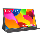 ARZOPA Draagbare Monitor, 15.6 Inch 1080 FHD Draagbare Monitor met Extern HDR Oogzorgscherm en HDMI/Type-C/USB-C, voor Laptop/PC/Mac/PS4/Xbox/Phone (Zwart-1)