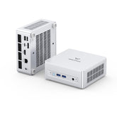 MINISFORUM UM870 Slim Mini PC, AMD Ryzen 7 8745H minicomputer (8C/16T, tot 4,9 GHz), 32 GB DDR5 RAM en 1 TB PCIe 4.0 SSD, DP/HDMI 2.1/USB4, 4 x USB type A, WIFI6E/BT5. 3