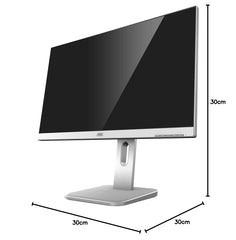 AOC X24P1/GR 61,1 cm (24 inch) monitor (DVI, HDMI, IPS paneel, displayport, USB-hub, 1920x1200, 4 ms reactietijd, pivot) grijs