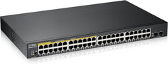 Zyxel 48 Poort Netwerk Ethernet Switch | Smart Managed PoE+ | GS190048HPV2