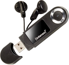 Intenso Music Walker MP3-speler 64 GB met LCD-display, microSD-kaart, USB 2.0, AAA-batterij, hoofdtelefoon, zwart