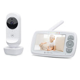 Motorola VM34 4,3-inch video babymonitor: Crystal-Clear Night Vision, twee-weg talk and room temperatuurbewaking, digitale zoom, lullabies