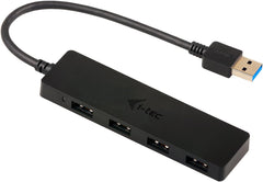 i-tec USB 3.0 Slim Passieve HUB 4 Port zonder netadapter, voor notebook, ultrabook, tablet, pc, ondersteunt Win en Mac OS