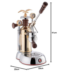 Smeg Lever Handle Coffee Maker with a Capacity of 1.6l La Pavoni Esperto Competente LPLESC01EU, Steel