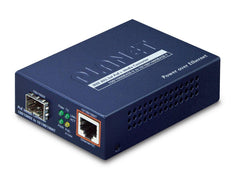 Planet PoE+ Gigabit Media Converter - RJ45 naar SFP Slot (IEEE 802.3at 30W)