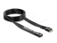 DeLOCK HD Audio platte moederbordverlengkabel, 9-polig, 70 cm, zwart