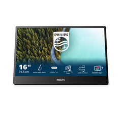 PHILIPS 16B1P3302D Professional Laptop Monitor 16 Inch FHD (1920 x 1080, USB-C Port, Multi-Angle Stand) Black