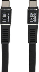 Leba Innovation USB-oplaadkabel USB-C® stekker, USB-C® stekker 1,20 m zwart NCABLE-LE-UC-UC-1.2M