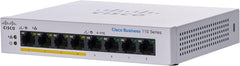 Cisco Business CBS110-8PP-D Switch - 8-Poorts Gigabit - 4x PoE (32W)