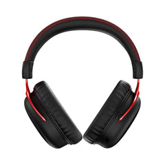 HyperX Cloud II draadloze gamingheadset voor PC, Xbox Series X|S, Xbox One, lange batterijduur tot 30 uur, 7.1 surround sound, afneembare ruisonderdrukkende microfoon, zwart/rood