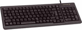 CHERRY G84-5200 Compact toetsenbord, internationale indeling, QWERTY-toetsenbord, bedraad toetsenbord, compact ontwerp, ML-mechanica, zwart