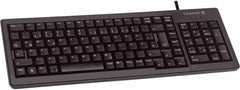 CHERRY G84-5200 Compact toetsenbord, internationale indeling, QWERTY-toetsenbord, bedraad toetsenbord, compact ontwerp, ML-mechanica, zwart