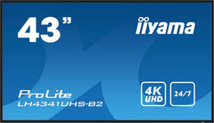 iiyama ProLite LH4341UHS-B2 43 inch 4K UHD Signage Display (24/7)