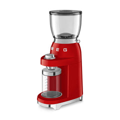 Smeg CGF01 Retro koffiemolen, roestvrij staal aluminium, rood