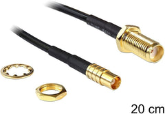 DeLOCK 88577 HF Coax Antennekabel - SMA Inbouw naar MCX - 20 cm