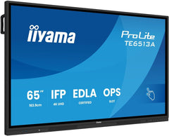 iiyama ProLite TE6513A-B2AG 65 inch Interactief 4K UHD Touchscreen Display