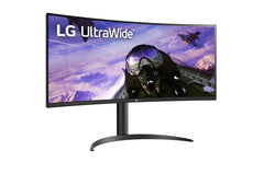 LG UltraWide 34WP65C-B 34" UltraWide Monitor - UWQHD 3440x1440, VA 5ms (GtG) / 1ms (MBR) ms 160Hz, HDR 10, sRGB 99% (AMD FreeSync-gamingfuncties, DAS-modus, Black Stabilizer) rosshair) N. Zwart