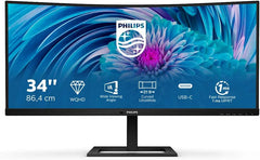 Philips E Line 346E2CUAE/00 computer monitor 86,4 cm (34") 3440 x 1440 Pixels Wide Quad HD+ LCD Zwart