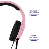 STEALTH PANTHER Blush - Over Ear Gaming Headset PS4/PS5, XBOX, Switch, PC met flexibele microfoon, 3,5 mm aansluiting, 1,5 m kabel, lichtgewicht, comfortabel en duurzaam