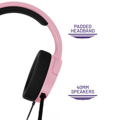 STEALTH PANTHER Blush - Over Ear Gaming Headset PS4/PS5, XBOX, Switch, PC met flexibele microfoon, 3,5 mm aansluiting, 1,5 m kabel, lichtgewicht, comfortabel en duurzaam