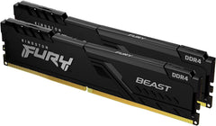 Kingston FURY Beast 64 GB (2 x 32 GB) 3600 MHz DDR4 CL18 Desktop Memory Kit van 2 KF436C18BBK2/64