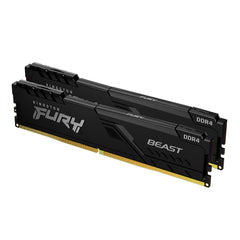 Kingston FURY Beast 16GB (2 x 8GB) 3200MHz DDR4 CL16 Memory Kit for PC Kit de 2 KF432C16BBK2/16